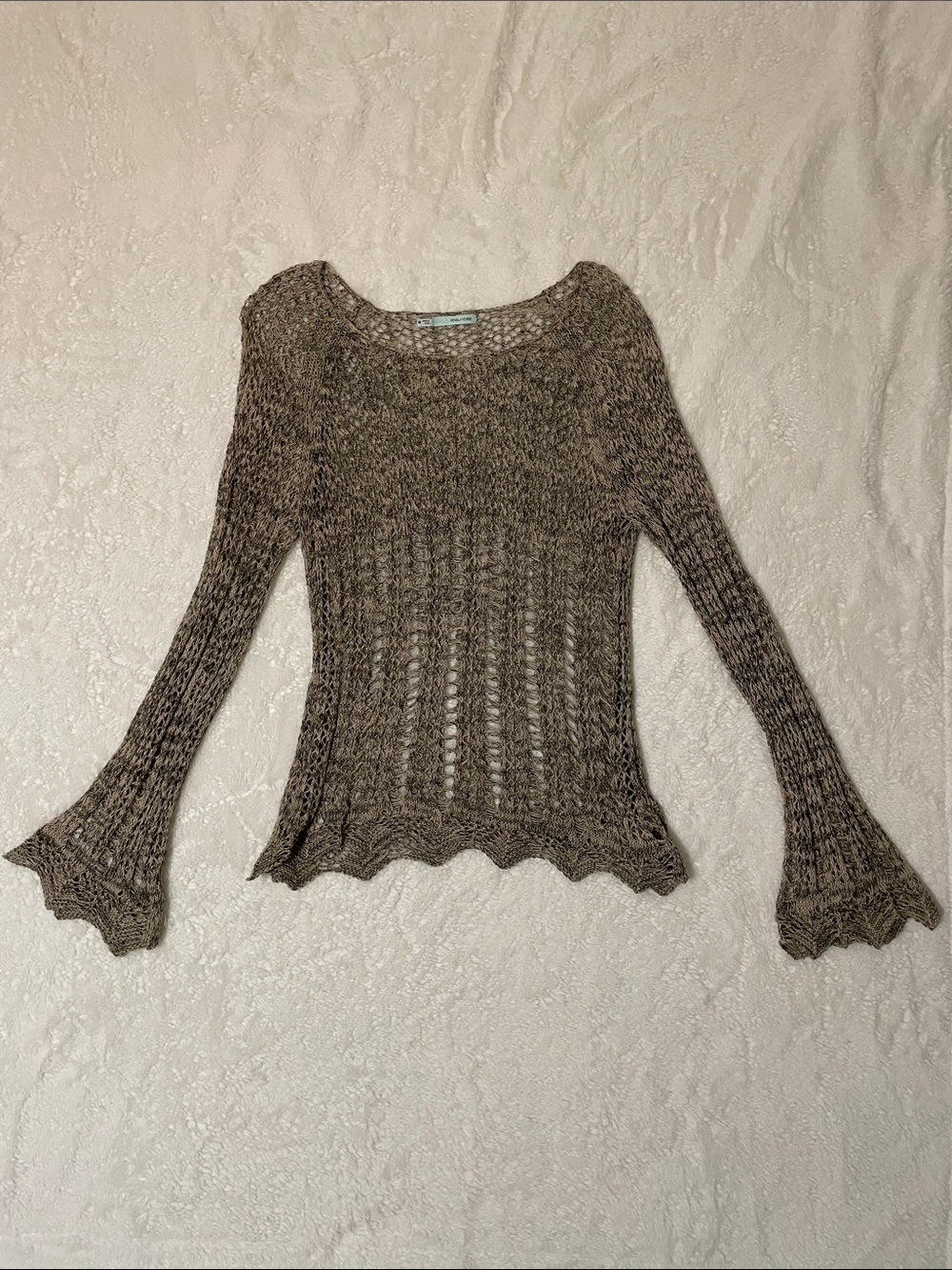 Maurices Open-Weave Scoop Neck Sweater